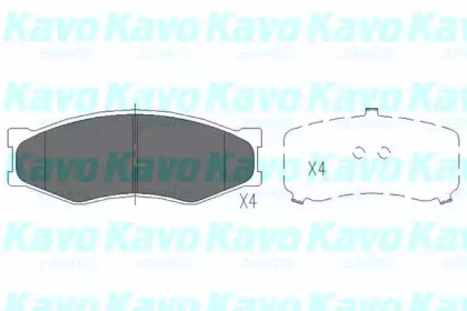 KAVO PARTS NISSAN Колодки тормозн.передн. Bluebird,Serena,Vanette 84-