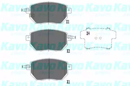 KAVO PARTS NISSAN Гальмівні колодки пер. InfinitiI FX 35/45