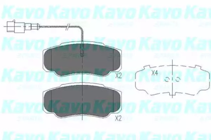 KAVO PARTS IVECO Колодки гальмівні пер./задн. DAILY 96