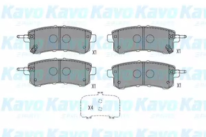 KAVO PARTS INFINITI Колодки гальмівні пер. QX56 5,6 10-