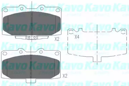 KAVO PARTS SUBARU Тормозные колодки передн. Impreza 98-