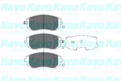 KAVO PARTS SUBARU Тормозные колодки передн.Legacy 03-,Outback 03 -,Tribeca 05-