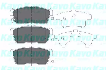 KAVO PARTS SUZUKI Тормозные колодки передн. Ignis 03-,Daihatsu Sirion, Charade