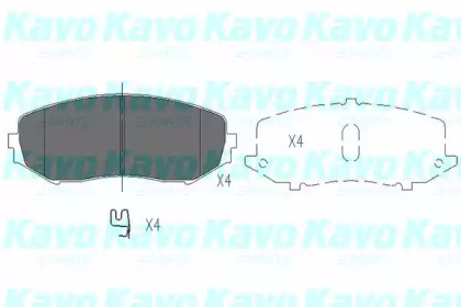 KAVO PARTS SUZUKI гальмівні колодки передн.Grand Vitara 1.6/2.0 05-