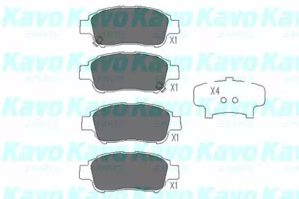 KAVO PARTS TOYOTA Тормозные колодки передн. Yaris 99-