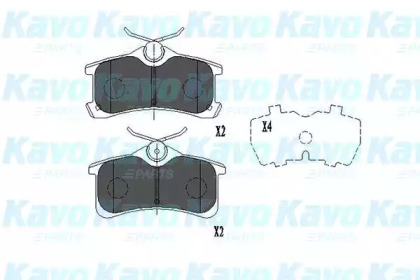 KAVO PARTS TOYOTA гальмівні колодки задн. Corolla 1.4-1.9 00-