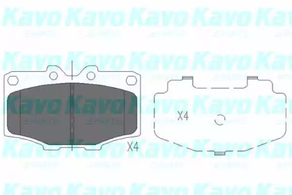 KAVO PARTS TOYOTA гальмівні колодки передн. Land Cruiser -96