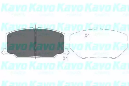 KAVO PARTS TOYOTA Колодки гальмівні передн. CAMRY 87-91CARINA 84-