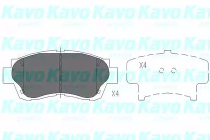 KAVO PARTS TOYOTA Гальмівні колодки передн. Camry 91-, Lexus GS, LS