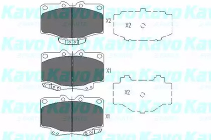 KAVO PARTS TOYOTA Гальмівні колодки Hilux,4-Runner