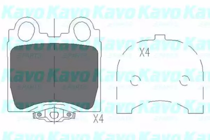 KAVO PARTS TOYOTA Тормозные колодки задн.Lexus GS/IS 97-