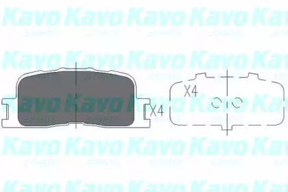 KAVO PARTS TOYOTA Тормозные колодки задн.Camry 02-