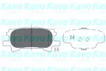 KAVO PARTS TOYOTA Тормозные колодки задн.Lexus RX 300 03-