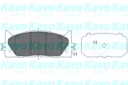 KAVO PARTS TOYOTA Тормозные колодки передн. Camry V40 06-