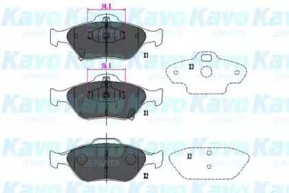 Гальмівні колодки, дискове гальмо (набір)