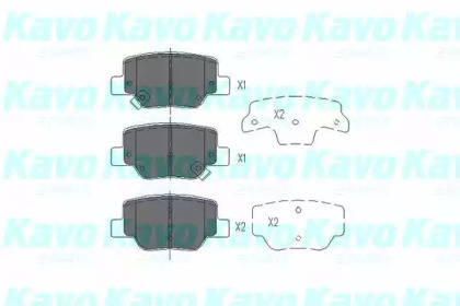 KAVO PARTS TOYOTA Гальмівні колодки задн. VERSO 09-