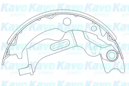 KAVO PARTS CHEVROLET колодки гальмівні барабанні задні Evanda, Lacetti