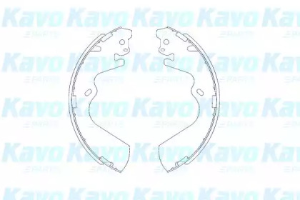 KAVO PARTS HYUNDAI Комплект гальмівних колодок GALLOPER II (JK-01) 2.5 TD 98-03, H-1 / STAREX (A1) 2.4 03-04