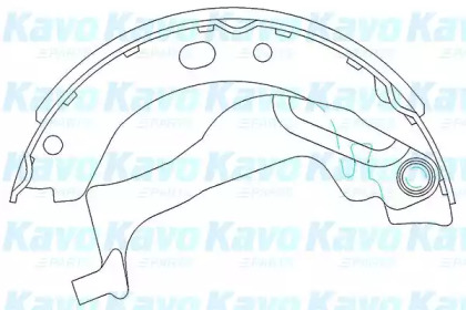 KAVO PARTS TOYOTA колодки ручного гальма Corolla 02-