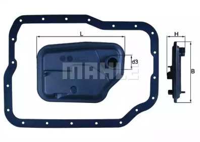 MAHLE фільтр + прокладка акп FORD C-MAX 07-