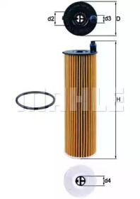 Фільтр масляний MB C, E, 1.8-4.0 d 16- (Без упаковки) (вир-во KNECHT-MAHLE)