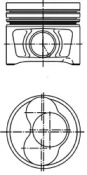 Поршень, комплект AUDI/SKODA/VW A4,Octavia,Superb,Caddy 2,0TDI 04-10 (3-4цил.)