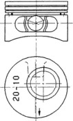 Поршень з кільцями OPEL 86.50 2.0 16V 20SEH/20XE/X20SE ( вир-во KS)