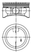 Поршень з кільцями OPEL 86,25 2,2i 16V Z22SE (вир-во KS)