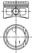 Поршень, комплект VW 1,4i 16V 97-