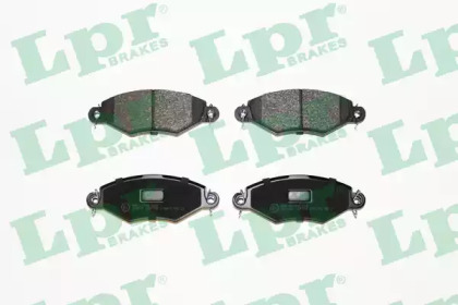 Колодка гальм. диск. PEUGEOT 206 1.1I, 1.4I, 1.6I, 1.9D,TD 11.00 - передн. (вир-во LPR)