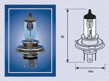 MAGNETI MARELLI H4 24V 75/70W автолампа