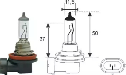 MAGNETI MARELLI H11 12V 55W автолампа