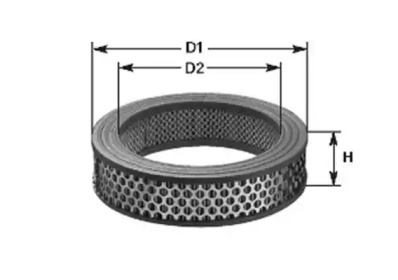 MAGNETI MARELLI Фильтр воздушный вставка AUDI 80/100 VW Golf  II 1,1/1,3, Passat  CITROEN (круг)