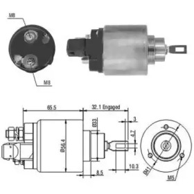 MEATDORIA AUDI Втягуюче реле стартера A3 (8L1) 1.8 T 96-03, FORD GALAXY I (WGR) 2.8 i V6 95-00, SEAT CORDOBA 1.9 SDI 96-99, VW GOLF IV (1J1) 1.9 TDI 4motion -02, SKODA FABIA I Combi (6Y5) 2.0 00-07