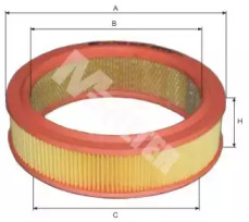 Фільтр повітряний ВАЗ 2101-2107, 2108-09 (карбюратор) (вир-во M-Filter)