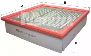 Фільтр повітряний MB 124 (вир-во M-filter)