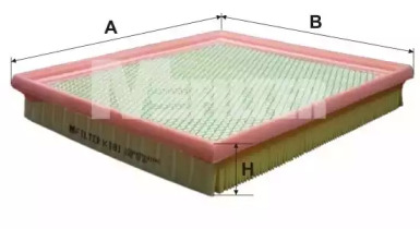 Фільтр повітряний OPEL Kadett E 1.8-2.0 (вир-во M-Filter)