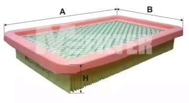 Фільтр повітряний MAZDA 626 (вир-во M-filter)