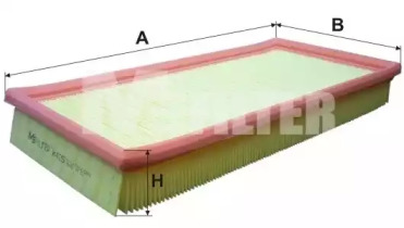 Фільтр повітряний MITSUBISHI Carisma (вир-во M-filter)