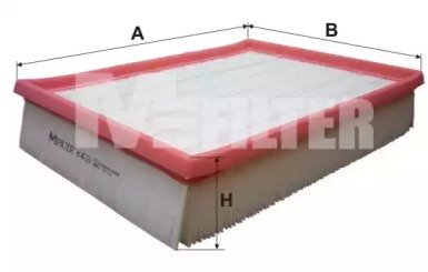 Фільтр повітряний VW T4 (вир-во M-filter)