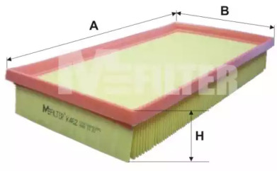 Фільтр повітря SEAT IBIZA, VW POLO (вир-во M-filter)