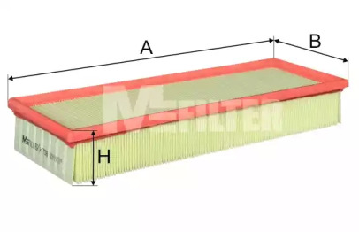 Фільтр повітряний SEAT (вир-во M-filter)