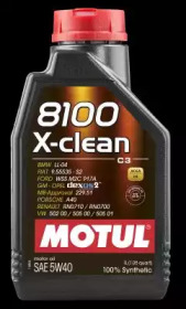 Олива моторна синтетична Motul \8100 X-Clean 5W-40\, 1л