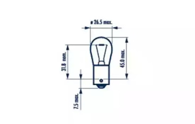 Лампа P21W 12V 21W BA 15s