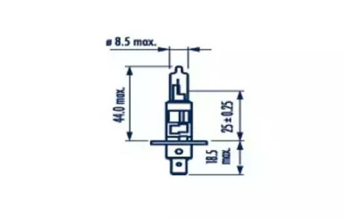 Автолампа Narva H1 HD 24V 70W