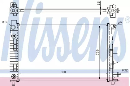 NISSENS DB Радіатор охолодження MERCEDES W 168 A170 AUT. 98-