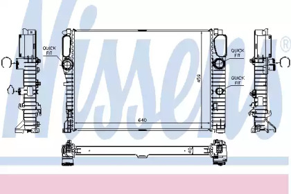 NISSENS DB Радіатор охолодження W211 280/420CDI 02-