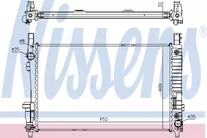 NISSENS DB радіатор охолодження A-Class W169/245 1.5/2.0 04-