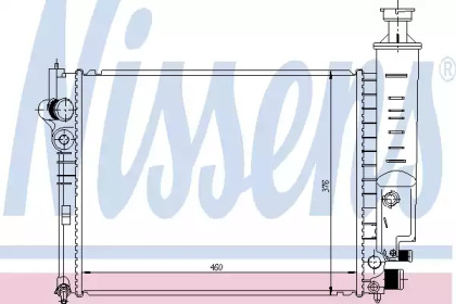 Радіатор охолодження PEUGEOT 405 (вир-во Nissens)