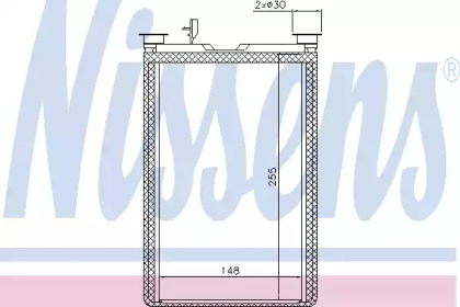 NISSENS BMW Радіатор опалення 1 E81/87, 3 E90, X1 E84, X3 F25, X4 F26